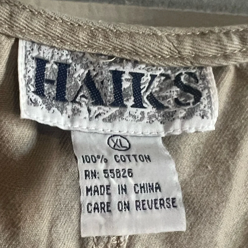 Vintage Haiks XL Patchwork Embroidered Bird House Floral Beige Overalls. - Picture 6 of 12